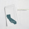 California ’home’ state silhouette - Tea Towel / DarkSlateGray - Home Silhouette