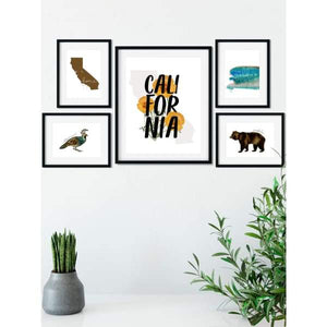 California State Flower and State Symbols Gallery Wall - Gallery Walls