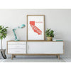 California State Song - 5x7 Unframed Print / Salmon - State Song