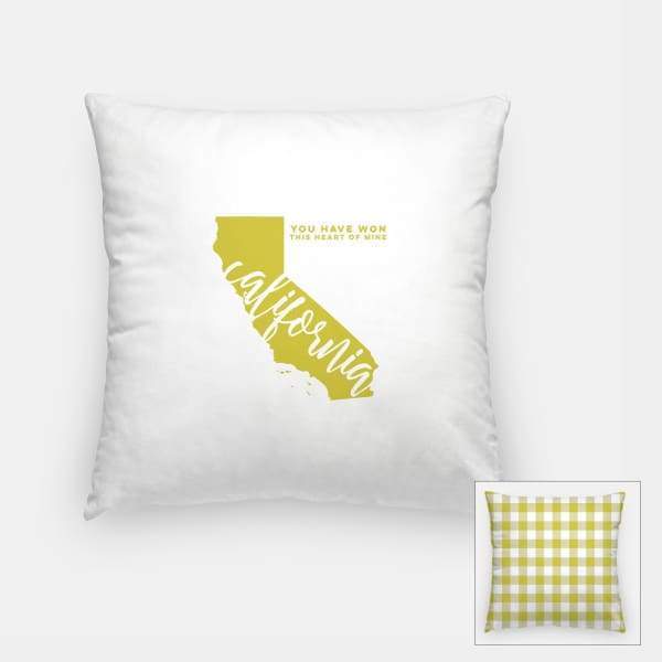 California State Song - Pillow | Square / Khaki - State Song