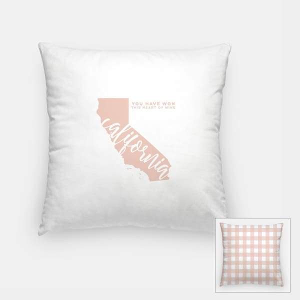 California State Song - Pillow | Square / MistyRose - State Song