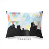 Caracas Venezuela geometric skyline - Pillow | Lumbar / LightSkyBlue - Geometric Skyline