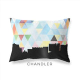 Chandler Arizona geometric skyline - Pillow | Lumbar / LightSkyBlue - Geometric Skyline