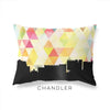 Chandler Arizona geometric skyline - Pillow | Lumbar / Yellow - Geometric Skyline