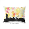 Chatham Massachusetts geometric skyline - Pillow | Lumbar / Yellow - Geometric Skyline