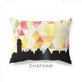 Chatham Massachusetts geometric skyline - Pillow | Lumbar / Yellow - Geometric Skyline