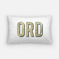 Chicago Illinois Airport code - Pillow | Lumbar - Airport Code