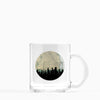 Chicago Illinois city skyline with vintage Chicago map - Mug | Glass Mug - City Map Skyline