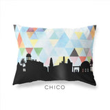 Chico California geometric skyline - Pillow | Lumbar / LightSkyBlue - Geometric Skyline