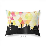 Chico California geometric skyline - Pillow | Lumbar / Yellow - Geometric Skyline