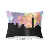 Clermont Florida geometric skyline - Pillow | Lumbar / RebeccaPurple - Geometric Skyline