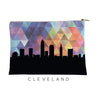 Cleveland Ohio geometric skyline - Pouch | Small / RebeccaPurple - Geometric Skyline