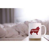College Station Texas red collie dog - Mug | 11 oz - City Symbols
