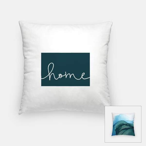 Colorado ’home’ state silhouette - Pillow | Square / DarkSlateGray - Home Silhouette