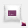 Colorado ’home’ state silhouette - Pillow | Square / Purple - Home Silhouette