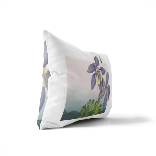 Colorado Rocky Mountain Columbine | State Flower Series - Pillow | Lumbar - State Flower