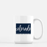 Colorado State Song - Mug | 15 oz / Navy - State Song
