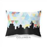 Columbia South Carolina geometric skyline - Pillow | Lumbar / LightSkyBlue - Geometric Skyline
