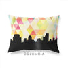 Columbia South Carolina geometric skyline - Pillow | Lumbar / Yellow - Geometric Skyline