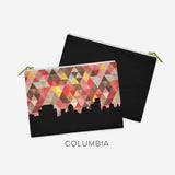 Columbia South Carolina geometric skyline - Pouch | Small / LightSkyBlue - Geometric Skyline
