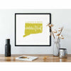 Connecticut State Song - 5x7 Unframed Print / Khaki - State Song