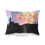 Corinth Vermont geometric skyline - Pillow | Lumbar / RebeccaPurple - Geometric Skyline
