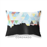 Coronado California geometric skyline - Pillow | Lumbar / LightSkyBlue - Geometric Skyline