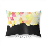 Coronado California geometric skyline - Pillow | Lumbar / Yellow - Geometric Skyline