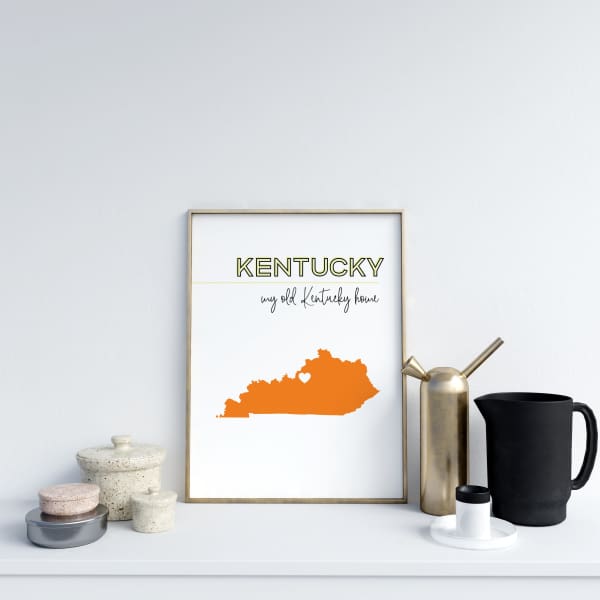 Customizable Kentucky state art - Customizable
