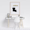 Customizable Louisiana state art - Customizable