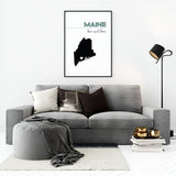 Customizable Maine state art - Customizable