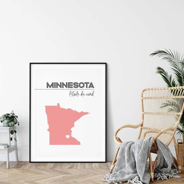 Customizable Minnesota state art - Customizable