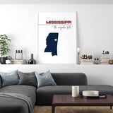 Customizable Mississippi state art - Customizable