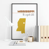 Customizable Mississippi state art - Customizable