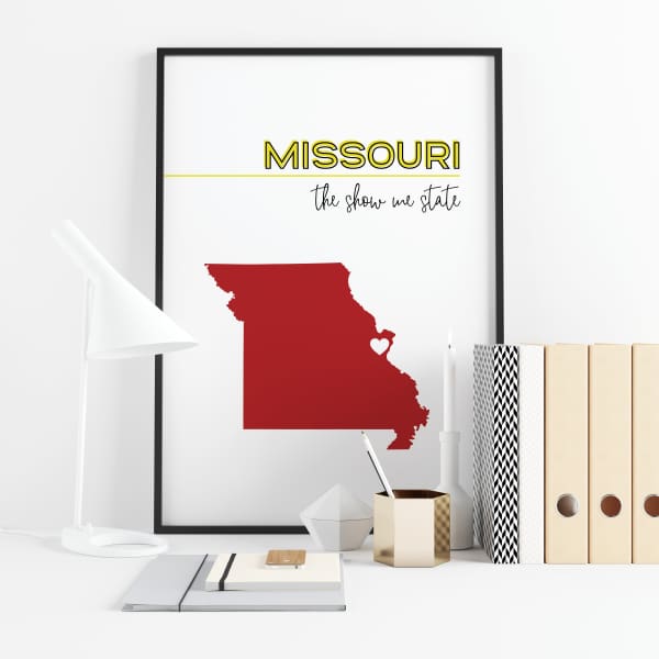 Customizable Missouri state art - Customizable