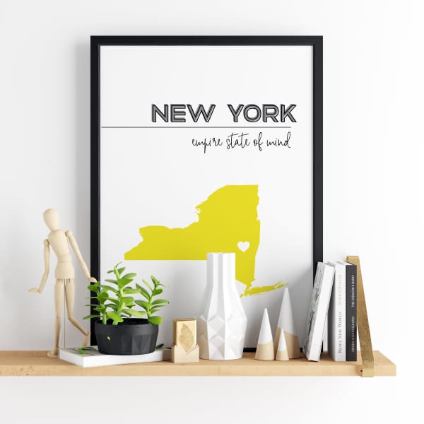 Customizable New York state art - Customizable