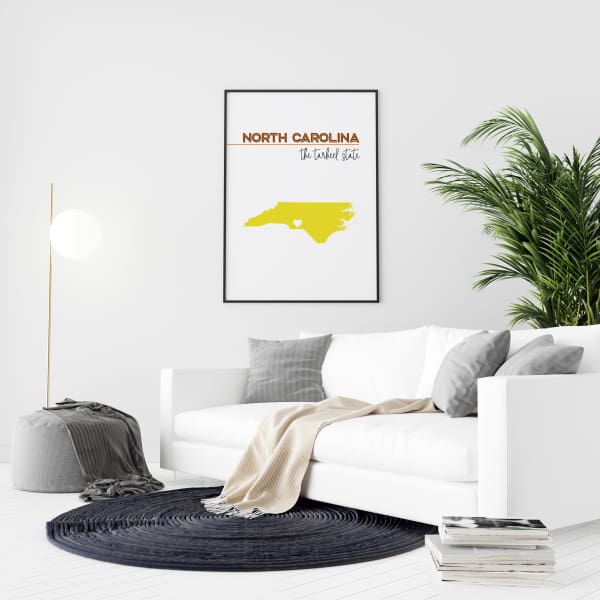 Customizable North Carolina state art - Customizable