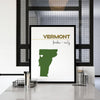 Customizable Vermont state art - Customizable
