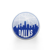 Dallas Texas skyline and city map design | in multiple colors - Coasters | Set of 2 / Blue - City Road Maps