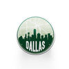 Dallas Texas skyline and city map design | in multiple colors - Coasters | Set of 2 / Green - City Road Maps