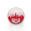 Dallas Texas skyline and city map design | in multiple colors - Coasters | Set of 2 / Red - City Road Maps
