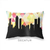 Decatur Georgia geometric skyline - Pillow | Lumbar / Yellow - Geometric Skyline