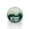 Detroit Michigan map coaster set | sandstone coaster set in various colors - Set of 2 / Green - City Road Maps