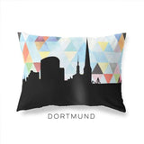 Dortmund Germany geometric skyline - Pillow | Lumbar / LightSkyBlue - Geometric Skyline