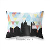 Dubrovnik Croatia geometric skyline - Pillow | Lumbar / LightSkyBlue - Geometric Skyline