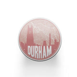 Durham NC map coaster set | sandstone coaster set in 5 colors - Set of 2 / Pink - City Road Maps