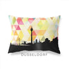 Dusseldorf Germany geometric skyline - Pillow | Lumbar / Yellow - Geometric Skyline