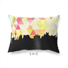 Erie Pennsylvania geometric skyline - Pillow | Lumbar / Yellow - Geometric Skyline