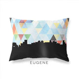 Eugene Oregon geometric skyline - Pillow | Lumbar / LightSkyBlue - Geometric Skyline