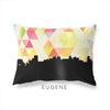 Eugene Oregon geometric skyline - Pillow | Lumbar / Yellow - Geometric Skyline